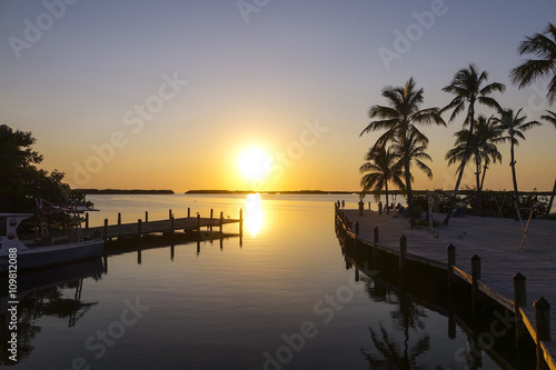 Wonderful sunset in the Florida Keys - KEY WEST, FLORIDA APRIL 11, 2016 © 4kclips