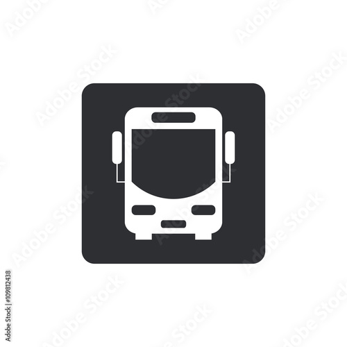 Bus vector icon. black icon