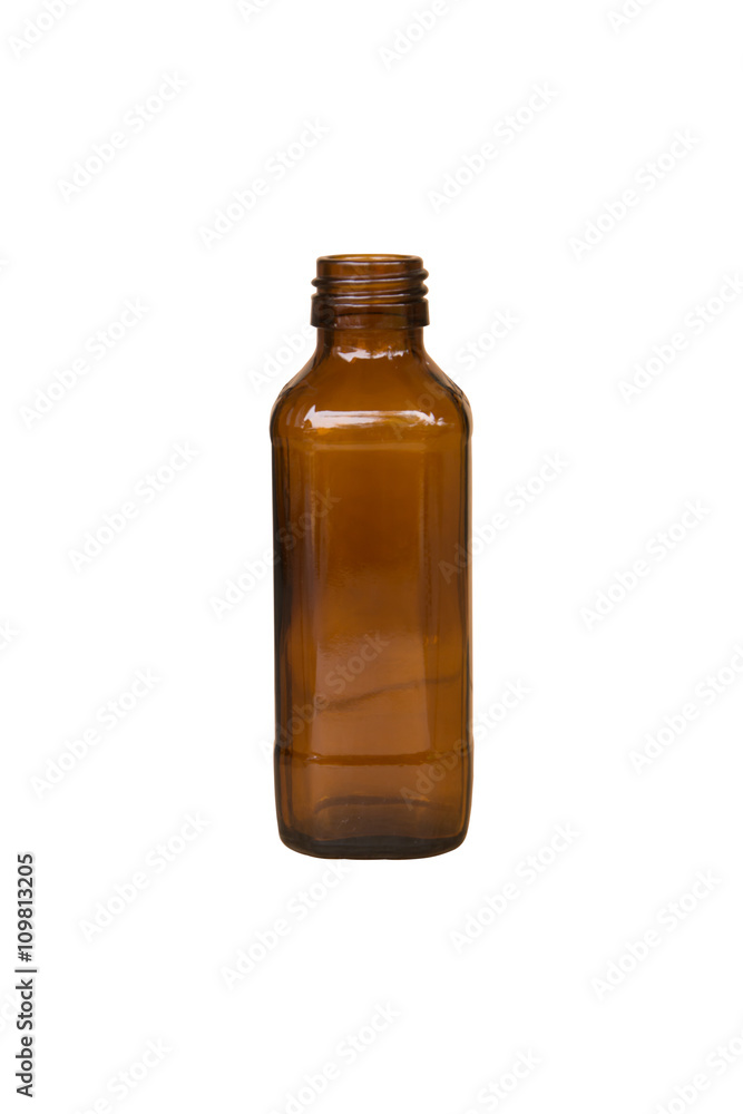Empty bottle isolated on white Empty bottle isolated on white