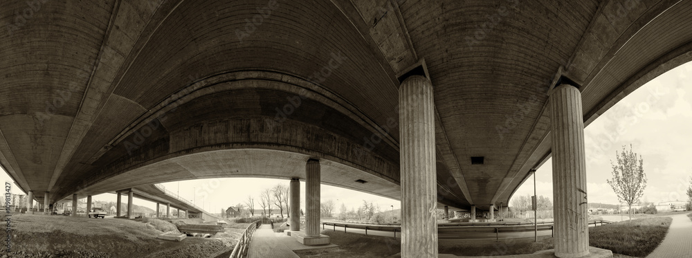 Under the overpass Under the overpass