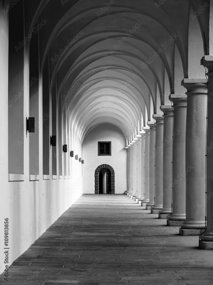 Corridor archway perspective Corridor archway perspective