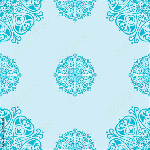Seamless pattern with mandalas