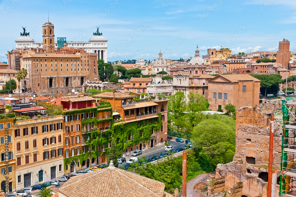 Rome cityscape.