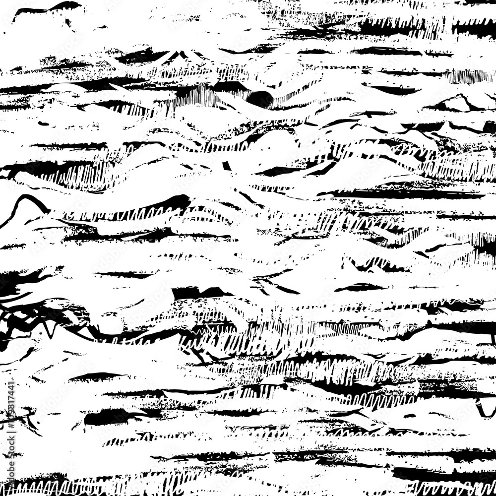 Striped grunge black and white texture