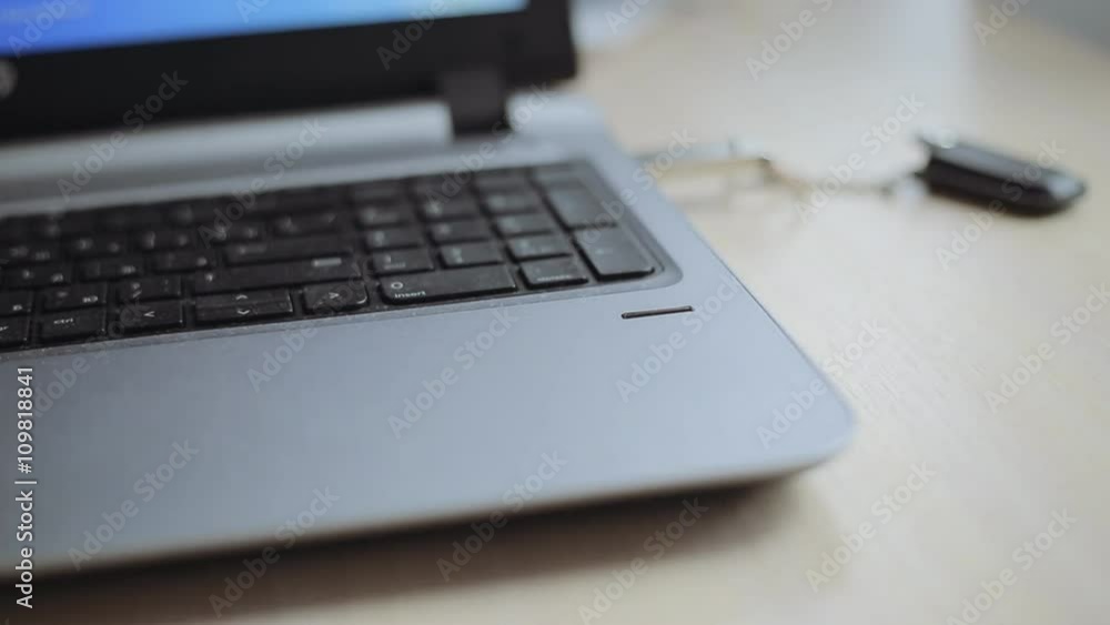 the usb flash connected to a laptop the usb flash connected to a laptop