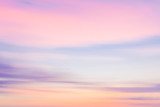 Defocused sunset sky with blurred panning motion