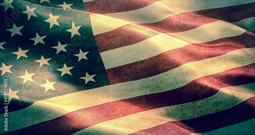 grunge American USA flag