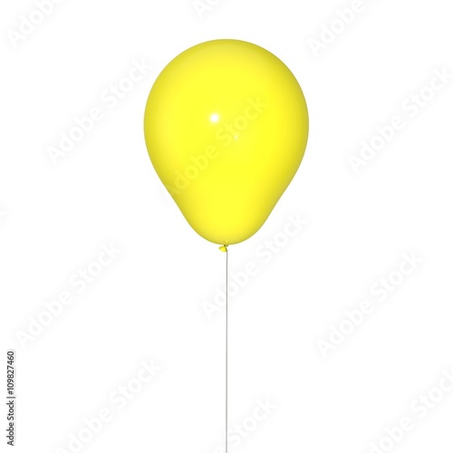 Balloon isolated on white b...