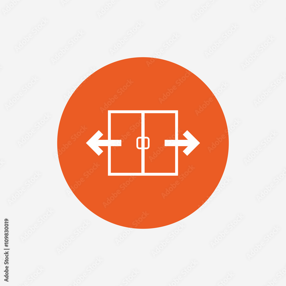 Automatic door sign icon. Auto open symbol. Automatic door sign icon. Auto open symbol.