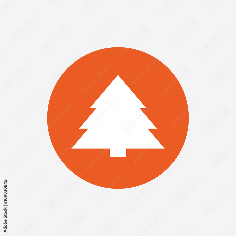 Christmas tree sign icon. Holidays button. Christmas tree sign icon. Holidays button.