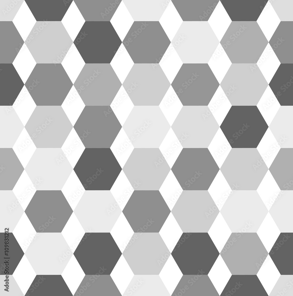 Hexagon seamless pattern, geometric background Hexagon seamless pattern, geometric background