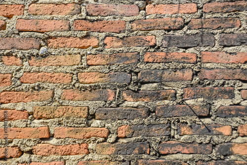 The old brick wall background