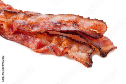detail image of smoked bacon.