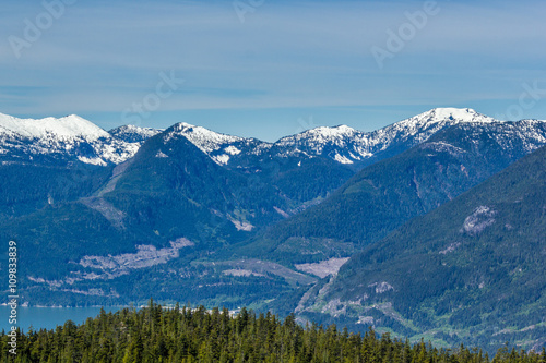 Scenic summer mountain hiking landscapes Canada © olegmayorov