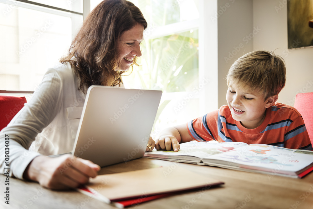 Home School Learning Homework Reading Concept Home School Learning Homework Reading Concept