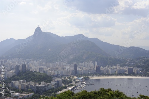 View from the Sugaloaf at Botafogo and other disctricts of Rio de Janeiro.