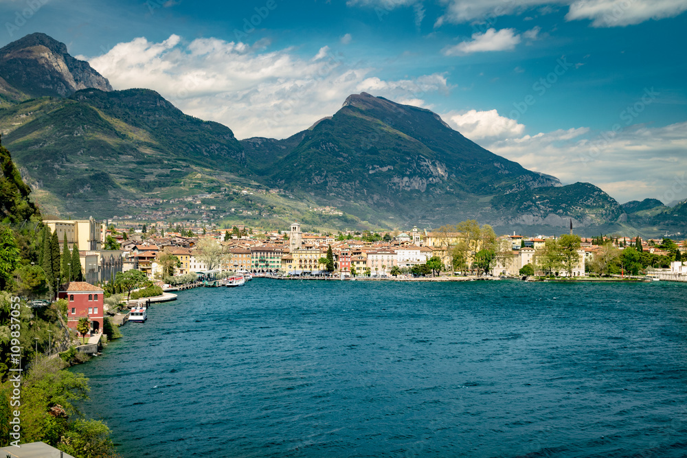 Town of Riva del Garda, Lake Garda, Italy. Town of Riva del Garda, Lake Garda, Italy.
