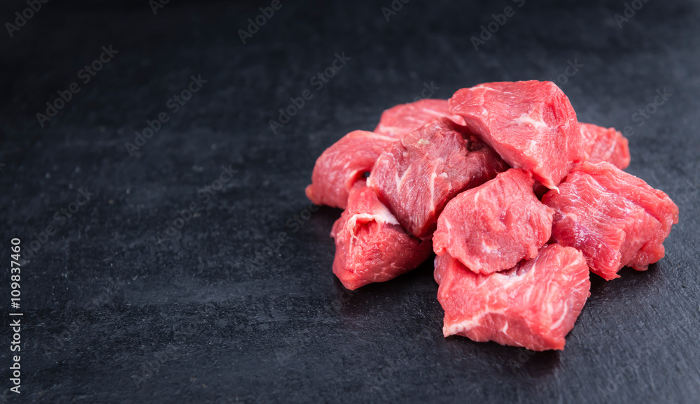Slate Slab with chopped Beef