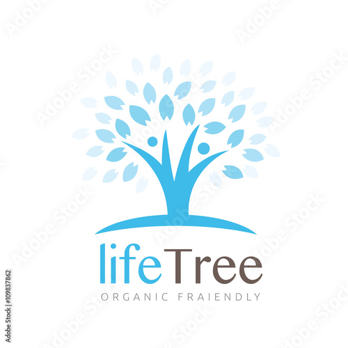 Tree logo. Vector logo template.