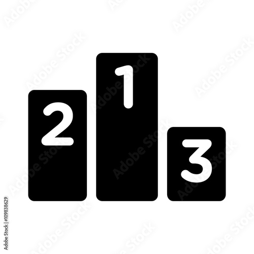 Leaderboard podium seo ranking line art icon for apps and websites 