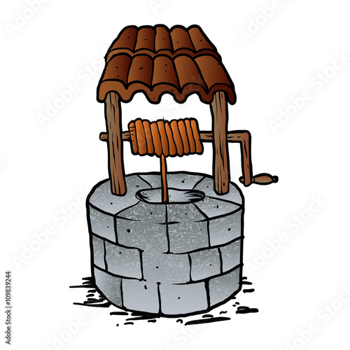 cartoon wishing well