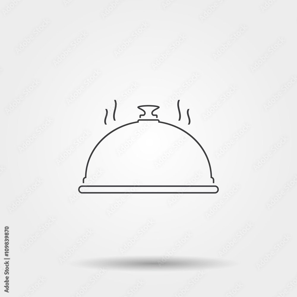 Restaurant cloche icon Restaurant cloche icon