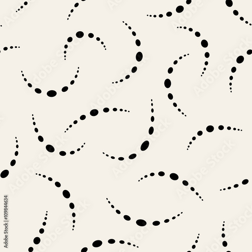 Beads geometric seamless pattern. Fashion graphic background design. Modern stylish texture. Monochrome template. Can be used for prints, textiles, wrapping, wallpaper, website, blog etc. VECTOR