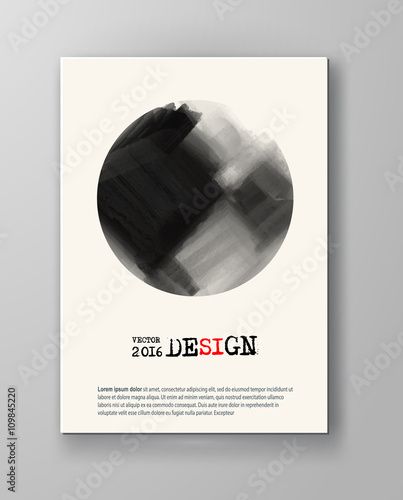Abstract inkblot background.