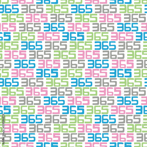 365 background. Seamless pattern.Vector.365のパターン