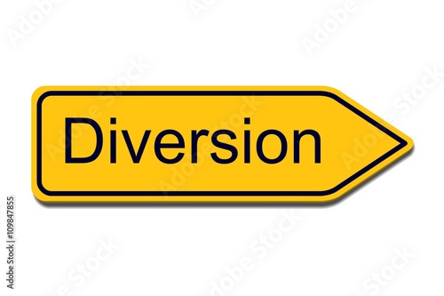 Diversion sign