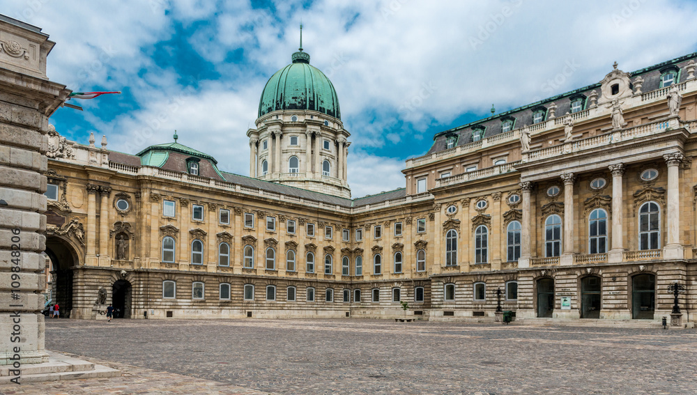 panoramic view of yard in Buda Castle