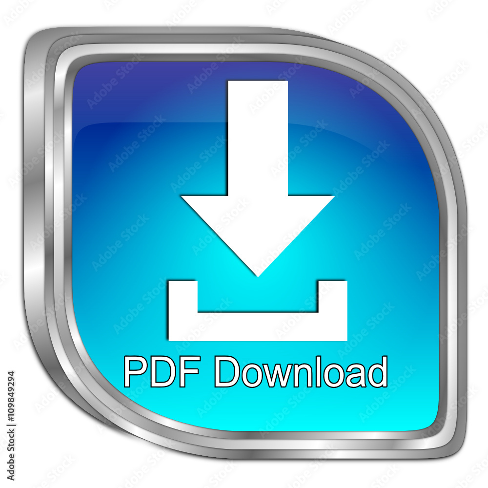 PDF Download button - 3D illustration PDF Download button - 3D illustration