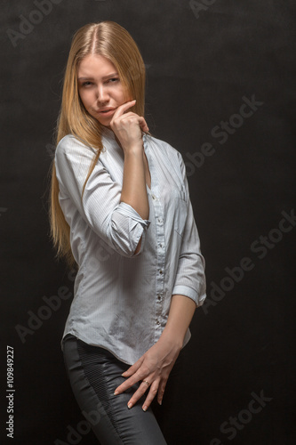 young woman skeptic © tugolukof