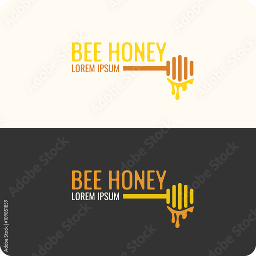 Logo bee honey.