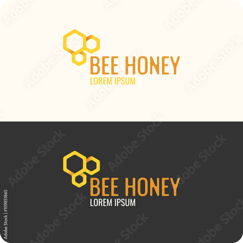 Logo bee honey.