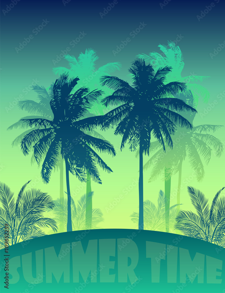 Obraz premium palm beach 23