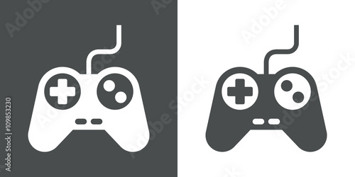 Icono plano control videojuegos 