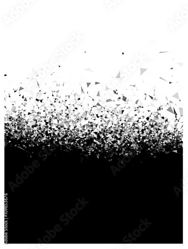 triangle gradient background in black and white