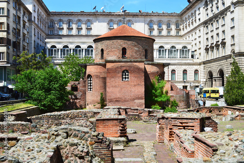 Saint George Rotunda among the ruins of the ancient town of Serdika, Sofia City, Bulgaria
 photo
