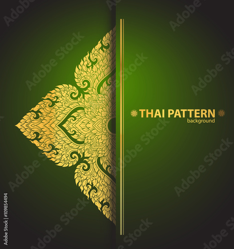 pattern lines thai vector