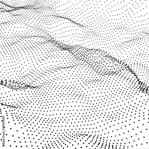 Network Abstract Background. 3d Technology Vector Illustration.
