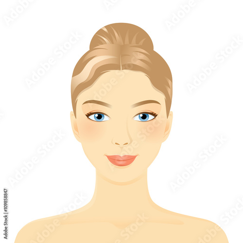 Young girl face