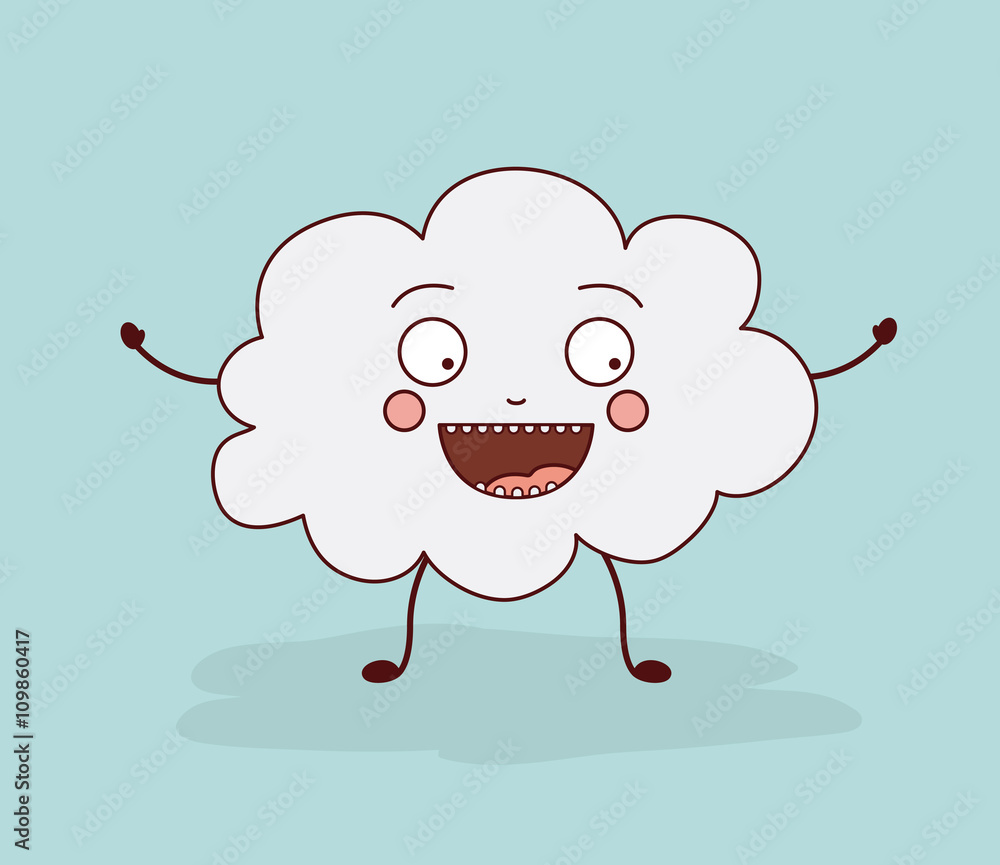 Obraz premium cloud character design 