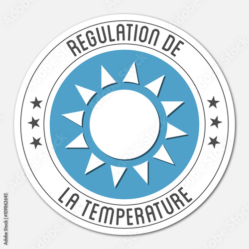 Logo régulation de la température.