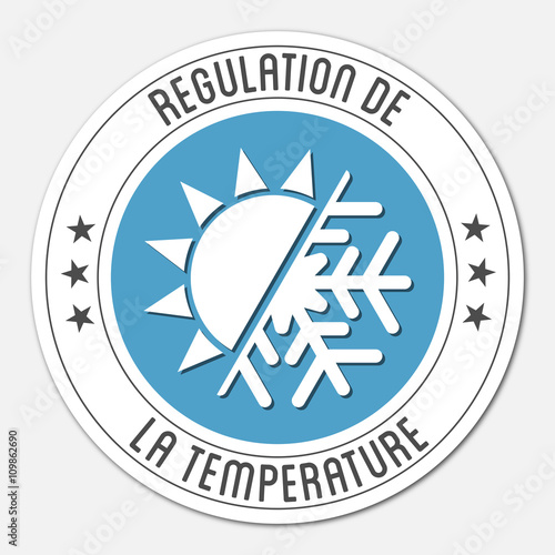 Logo régulation de la température.