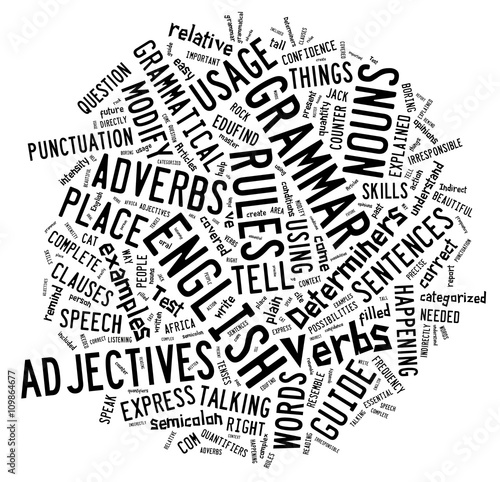 Grammar in word cloud