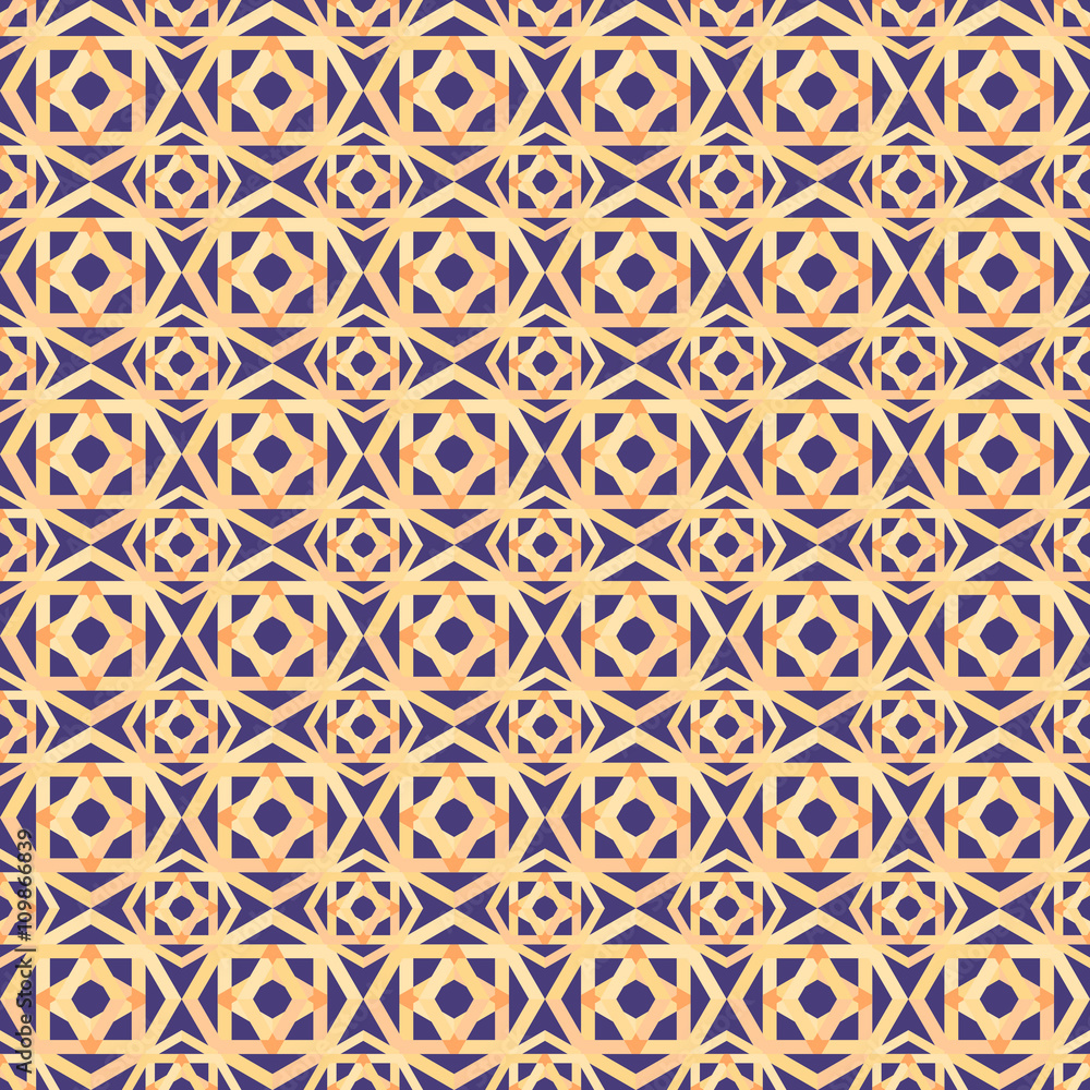 Gold seamless geometric pattern. Gold seamless geometric pattern.
