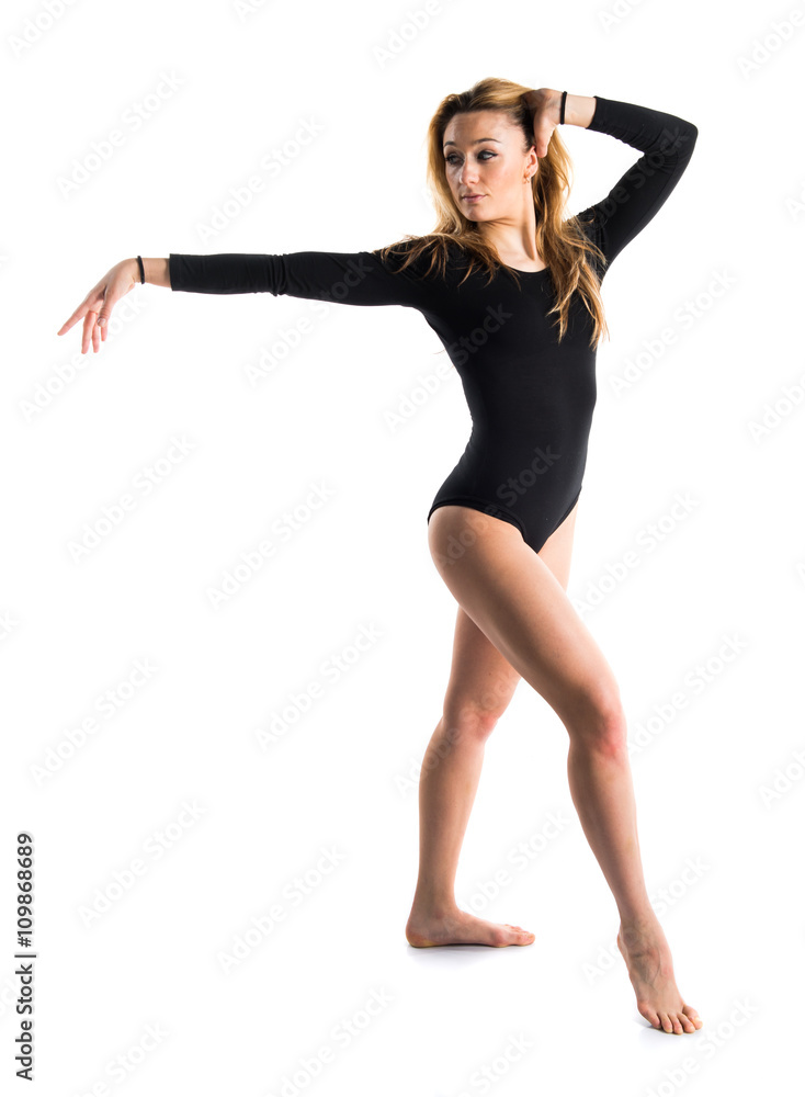 Dancer woman in studio Dancer woman in studio
