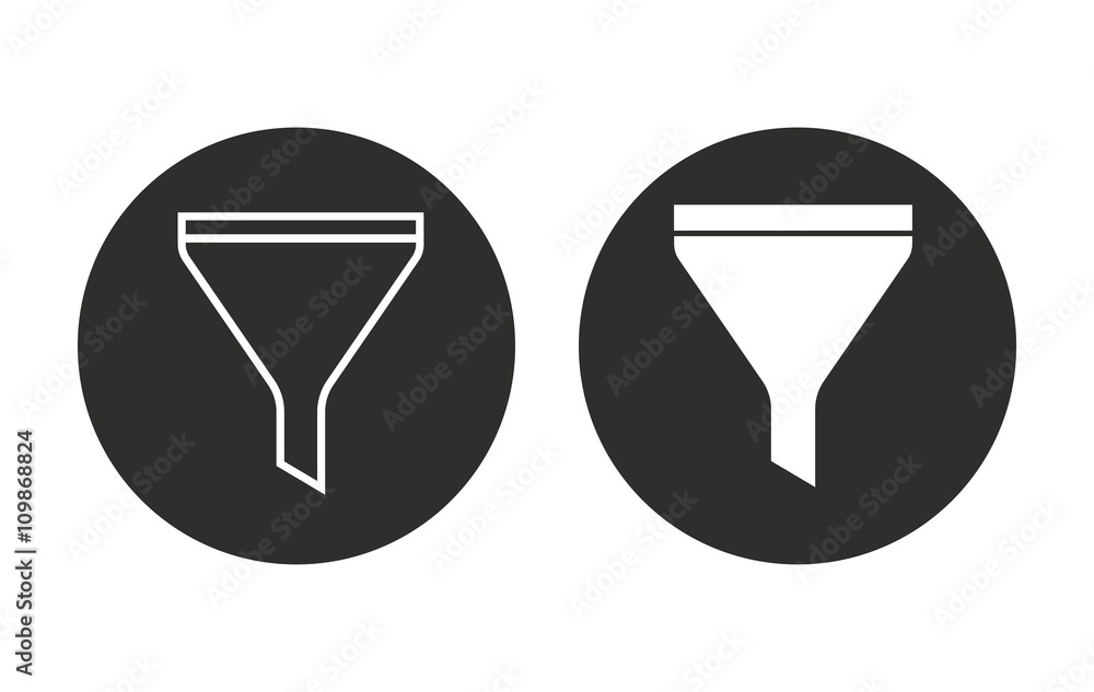 Funnel - vector icon. Funnel - vector icon.