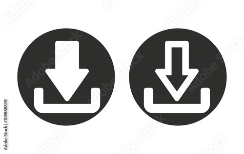 Download - vector icon.